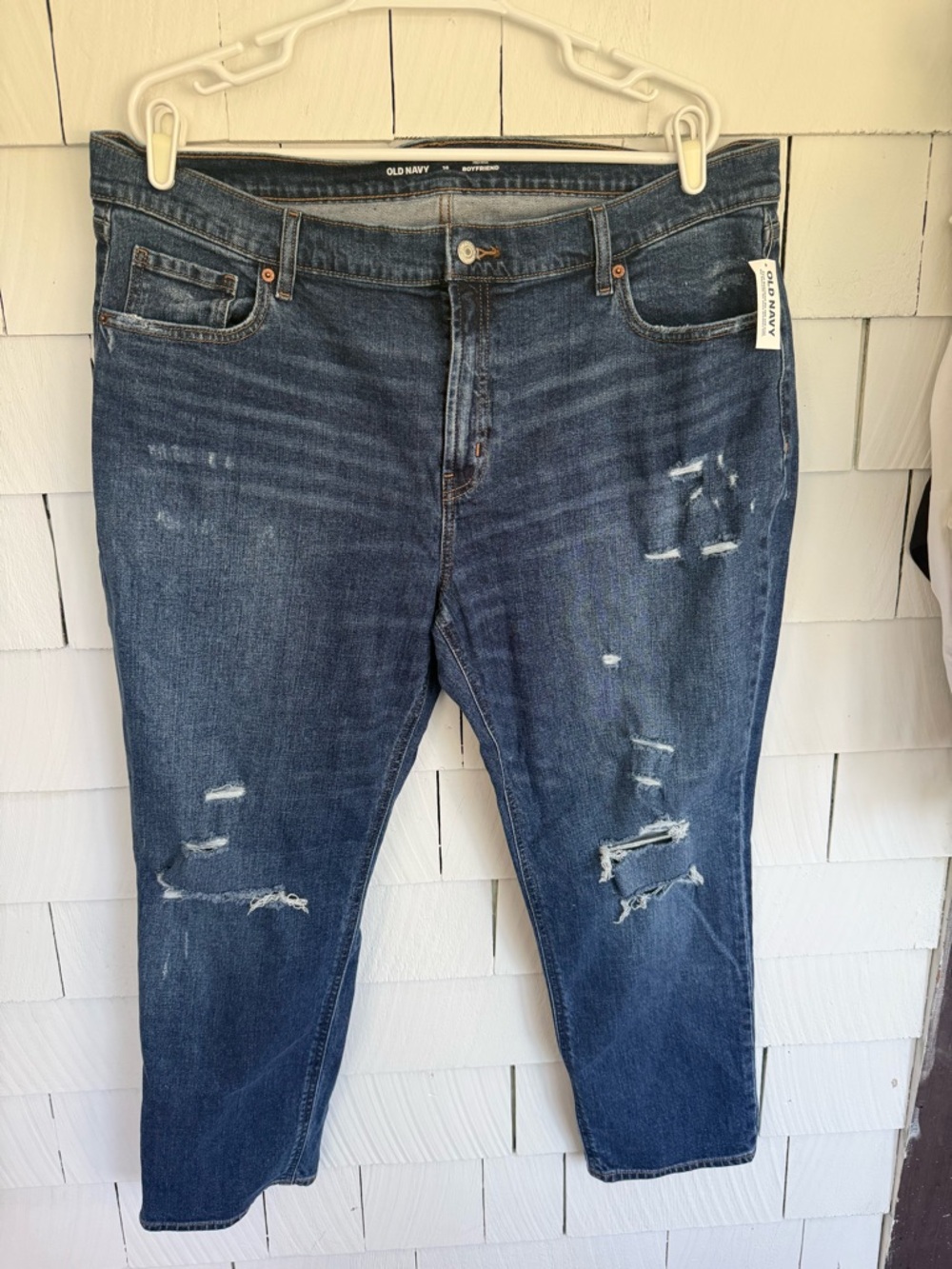 Old Navy NWT Distressed Midrise Dark Wash Jeans - 16